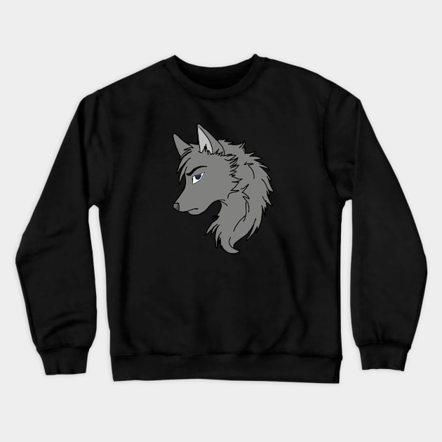 Wolf Crewneck Sweatshirt by Tfire art